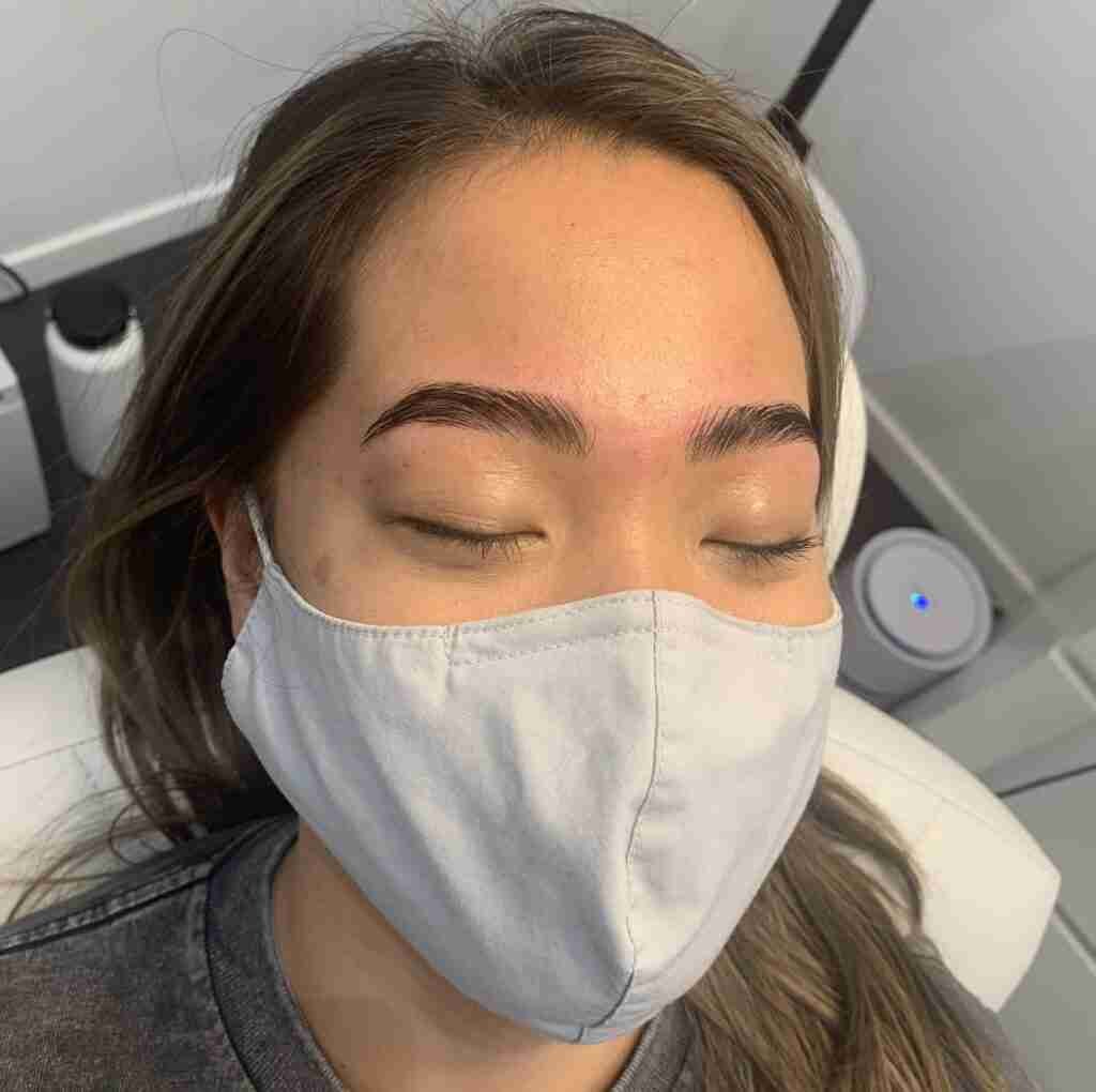 Brow lamination and tint service