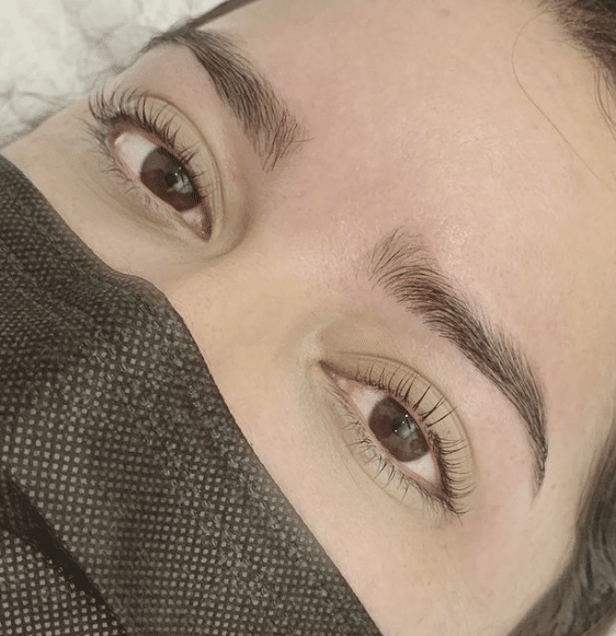 Brow waxing and tint