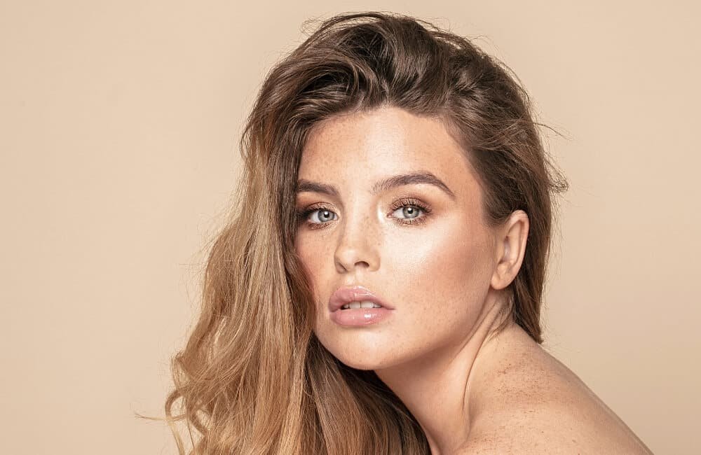 beauty curled lashes from a lash lift