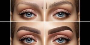 Microblade brow pen before and after image
