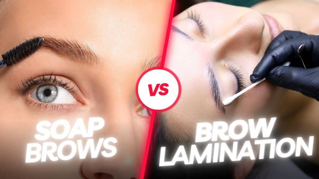 soap brows vs brow lamination