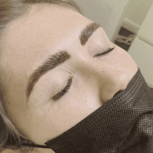 Brow Lamination and tint