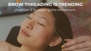 Brow threading is trending