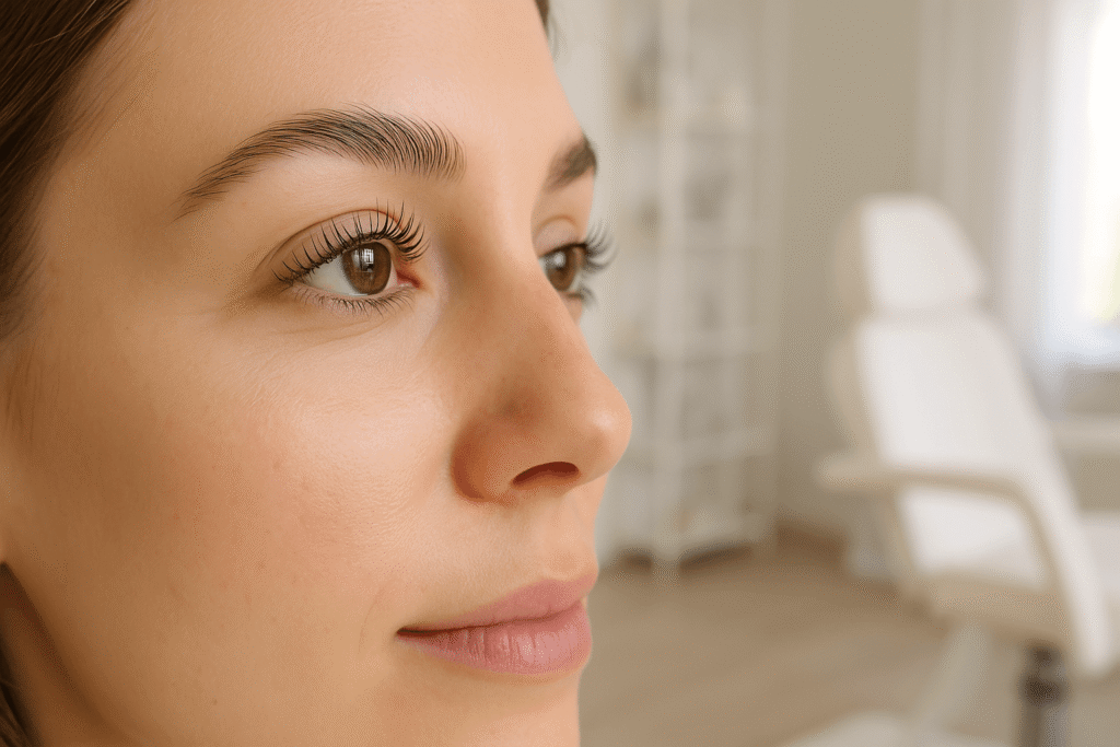 The Secret Behind Perfect Brows & Lashes: Why Professional Technique Is Everything 1 lash lift brow lamination at a salon