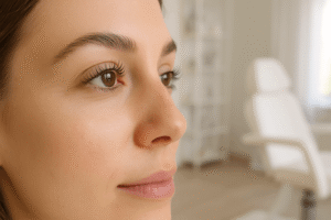 lash lift brow lamination at a salon