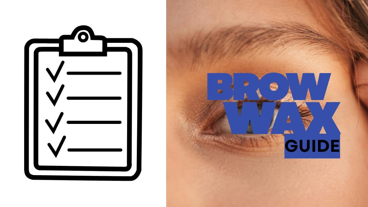 brow waxing guide