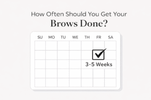 brow wax and shaping schedule