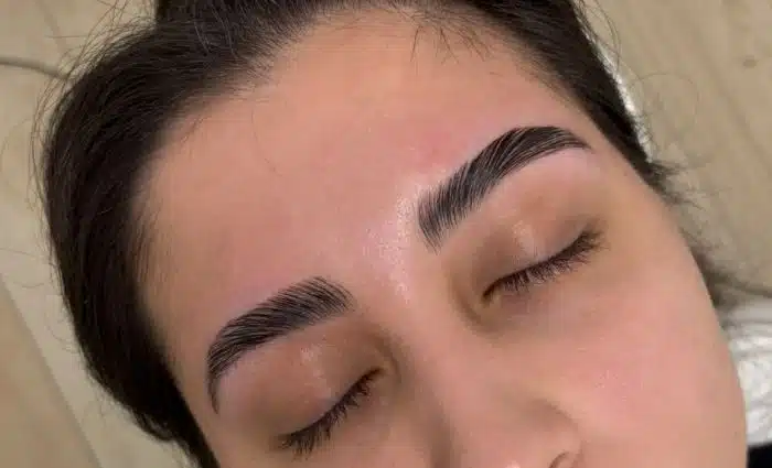 Eyebrow threading service at The Brow Fixx Brentwood Los Angeles