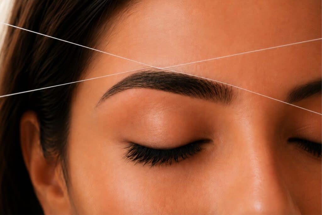 eyebrow threading service