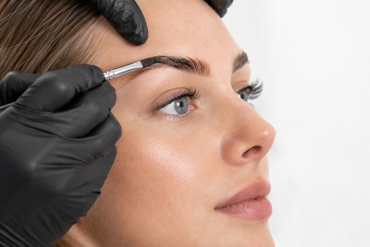 Professional eyebrow tinting service in Santa Monica, Brentwood Los Angeles, and Austin Texas