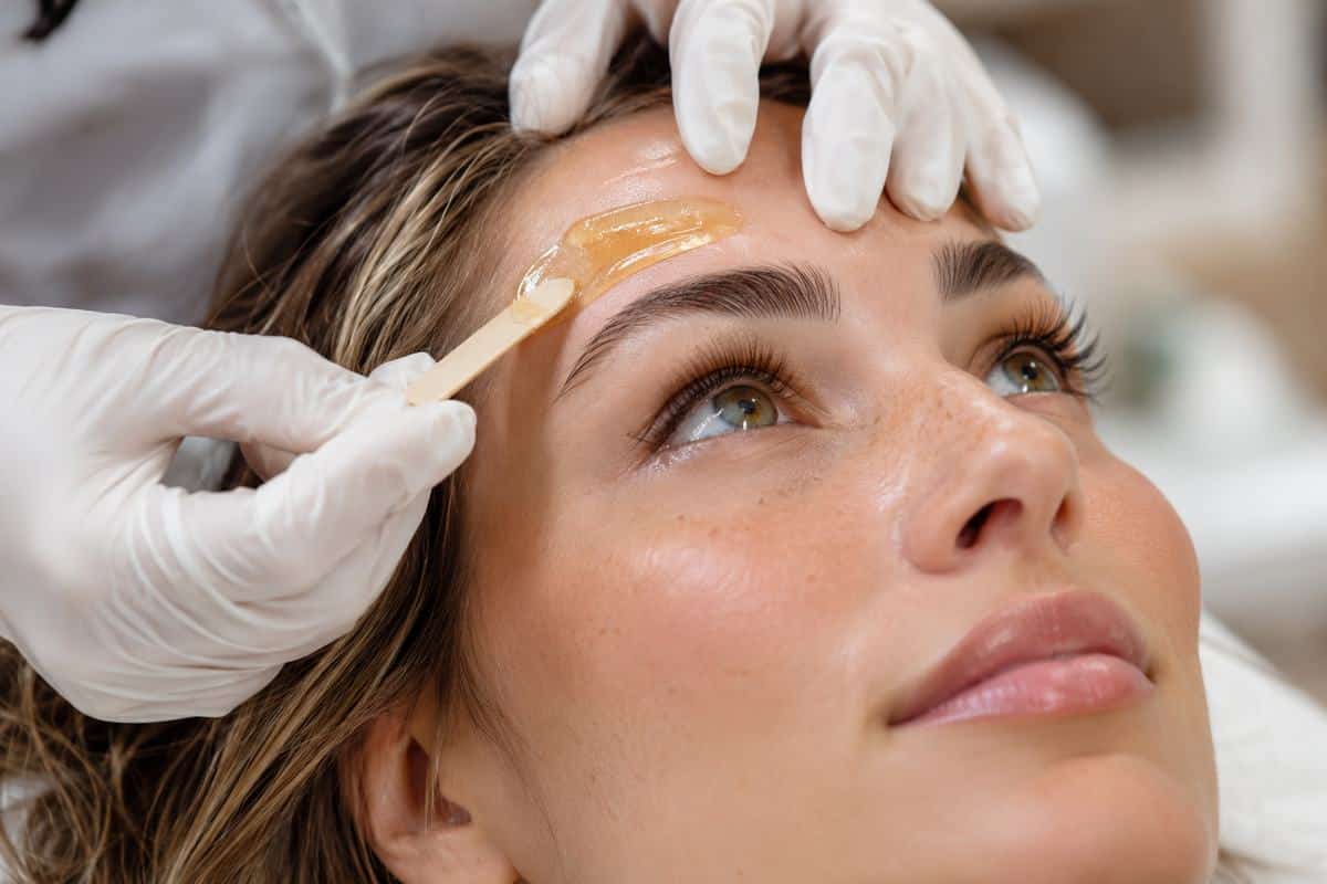 Eyebrow waxing service at The Brow Fixx Austin Texas