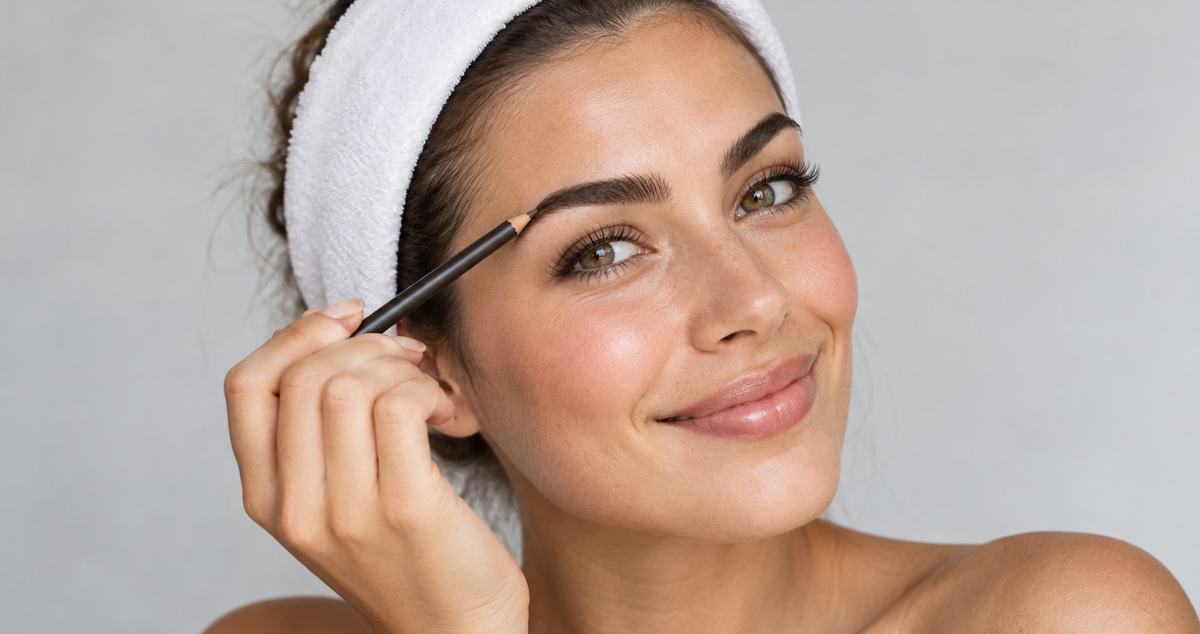 using brow pencil for makeup