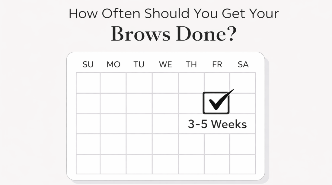 brow wax and shaping schedule