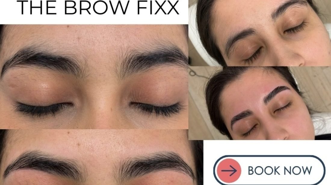 eyebrow threading and brow waxing before and after