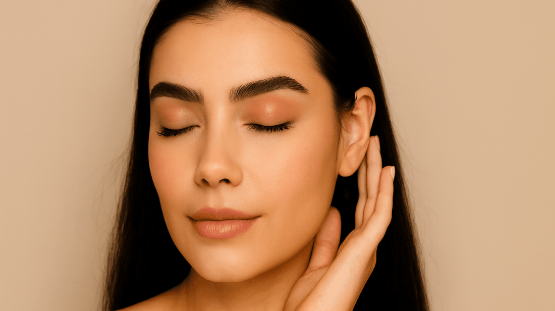 brow wax and threading shaping of the eyebrows