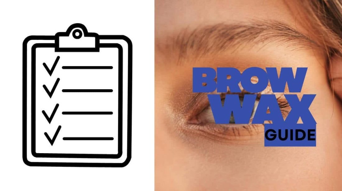 brow waxing guide