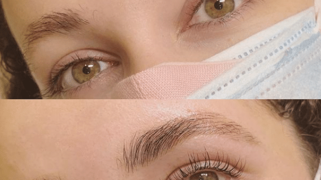 henna brow tinting and lash lift service