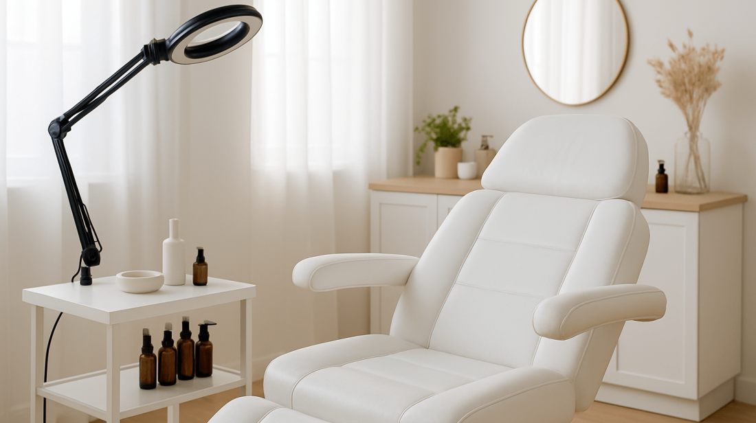 lash lift salon setting at a beauty salon