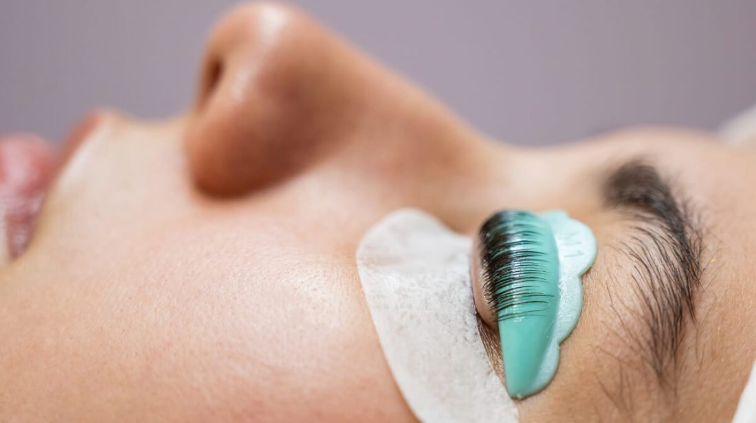 Image of a person getting a lash lift.