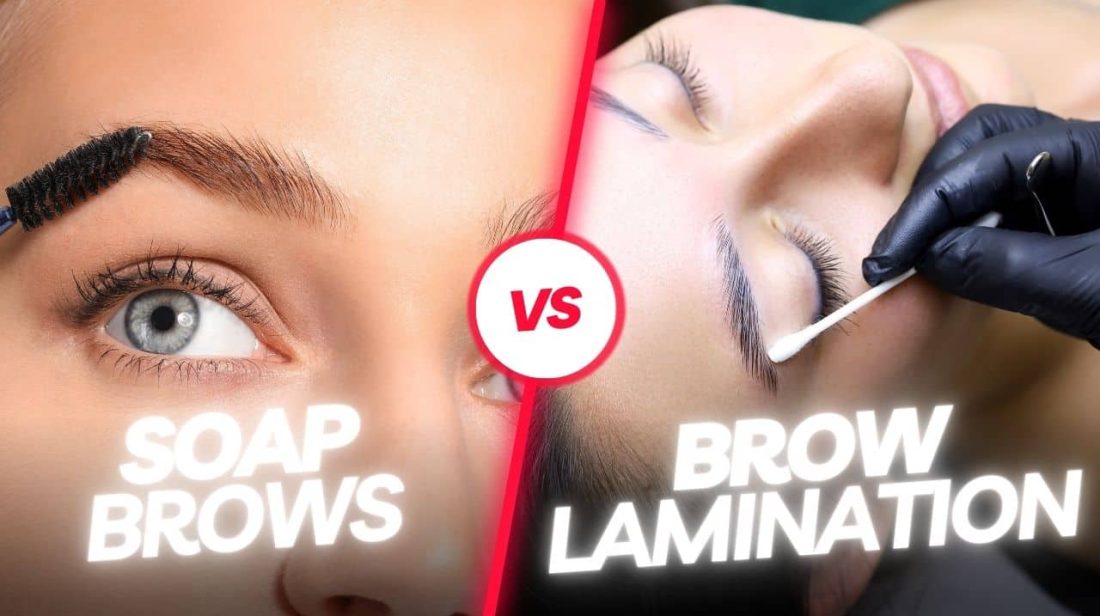 soap brows vs brow lamination